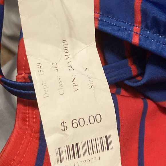 HOT WATER Swimsuit 1 Piece Monokini in Red And Blue Size SP NEW $60 - Picture 10 of 10
